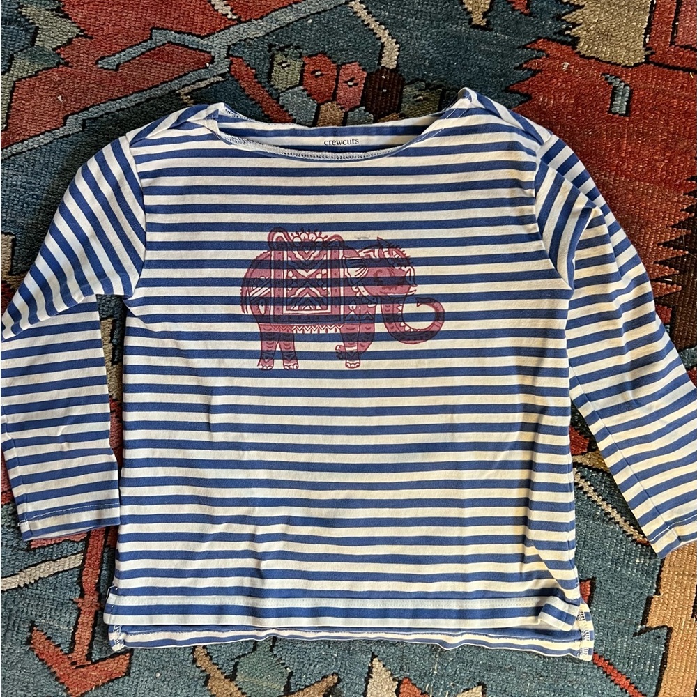 Jcrew Striped Breton Top, size 6/7.